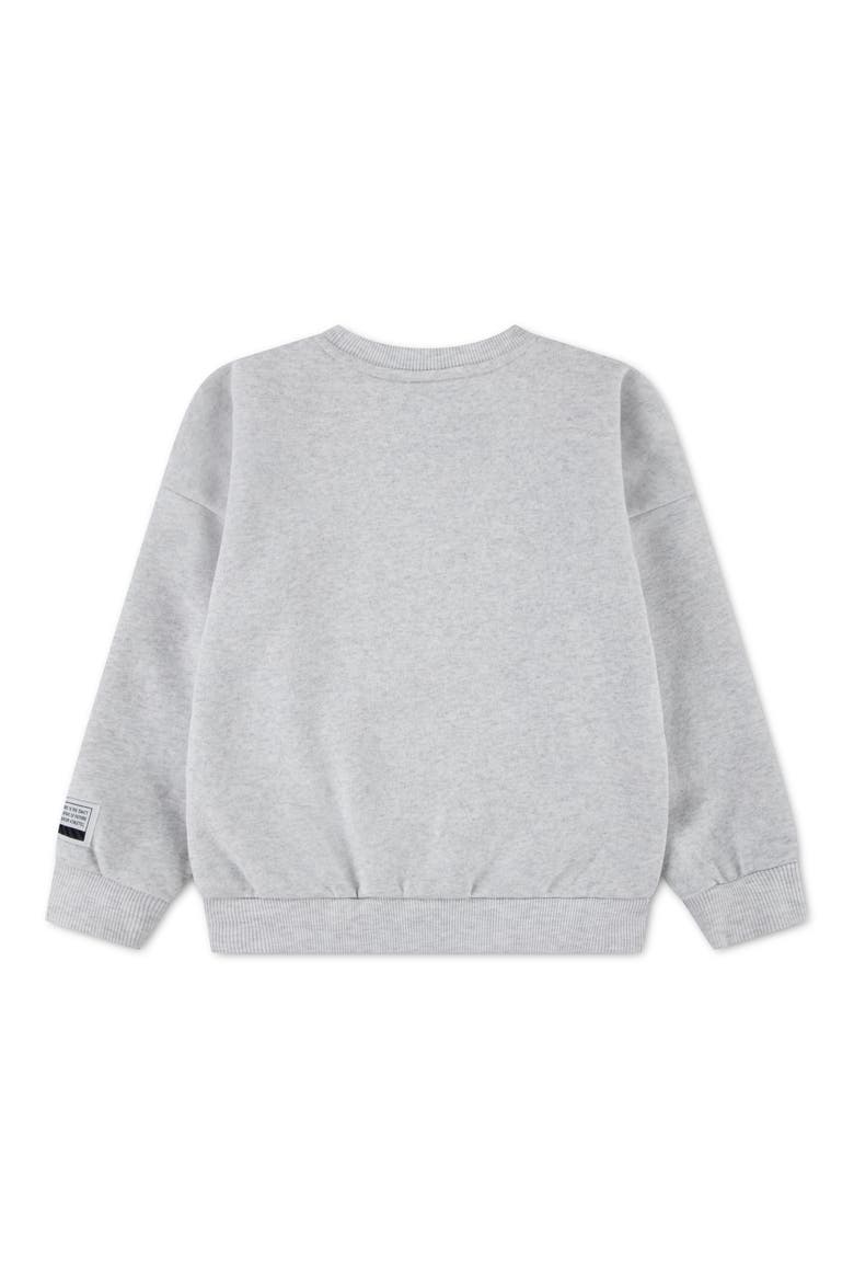 Kids' Graphic Crewneck Sweatshirt, Alternate, color, BIRCH HEATHER