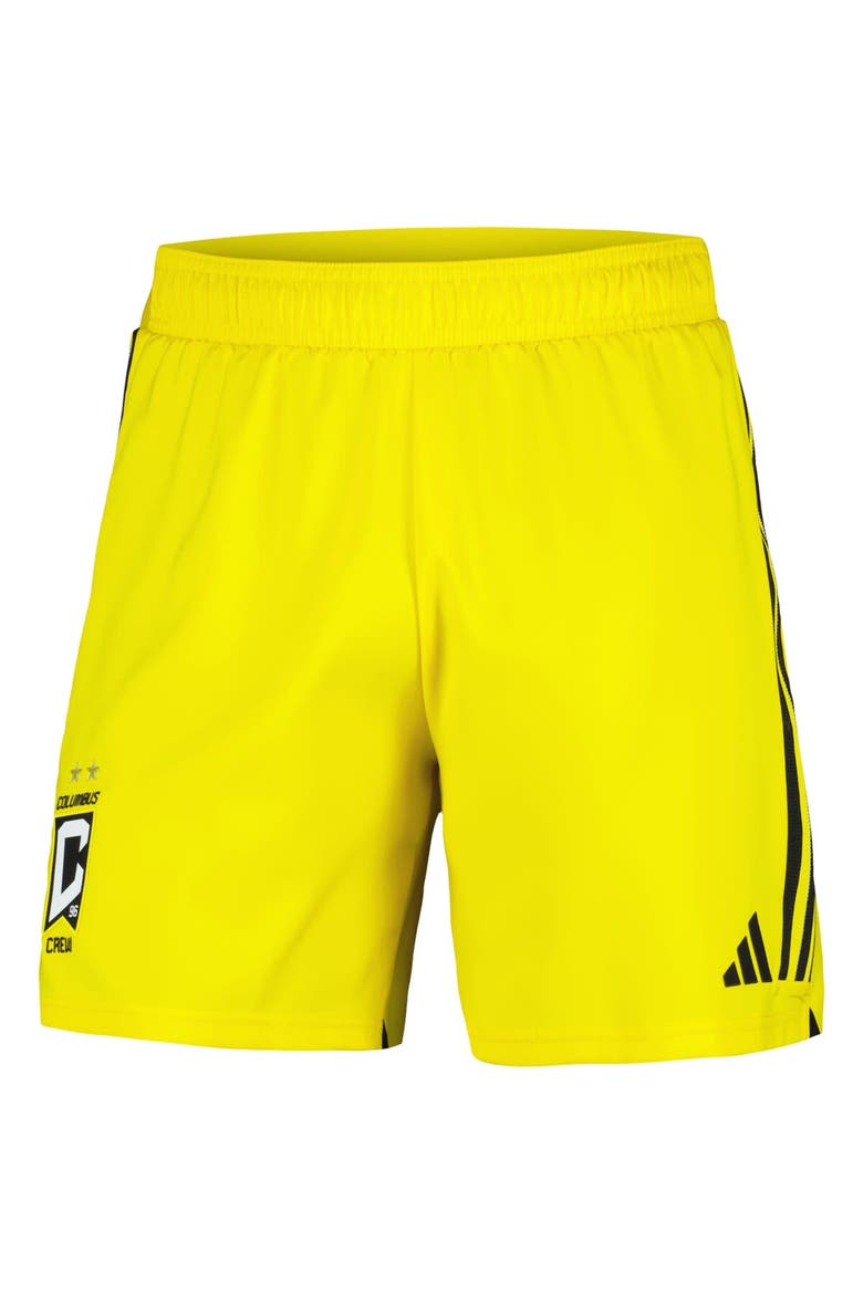 Men's adidas Gold Columbus Crew 2024 Home Authentic Shorts, Alternate, color, Gold