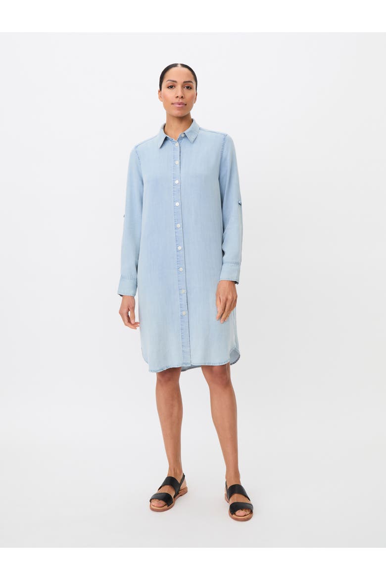 Meyneki Denim Shirt Dress, Main, color, Light Denim
