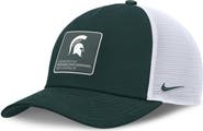 Nike Men's Nike Forest Green/White Michigan State Spartans 2025 On-Field Rise Engineered Trucker Adjustable Hat