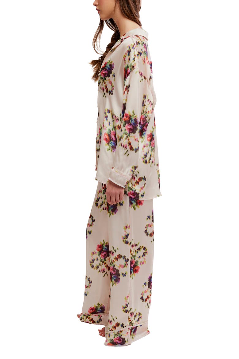 Intimately FP Dreamy Days Pajama Set, Alternate, color, ANTIQUE IVORY - FLORAL