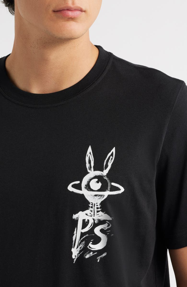 PS Paul Smith Eye Organic Cotton Graphic T-Shirt, Alternate, color, Black