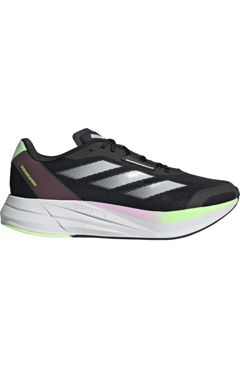 adidas Duramo Running Sneaker, Alternate, color, Black/ Zero Met./ Aurora