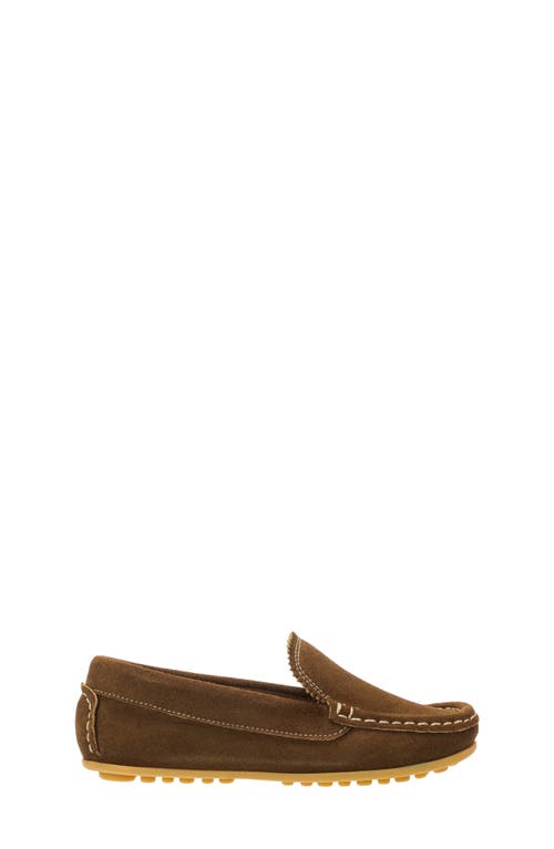 Elephantito Kids' Antton Moc Toe Driving Loafer In Brown