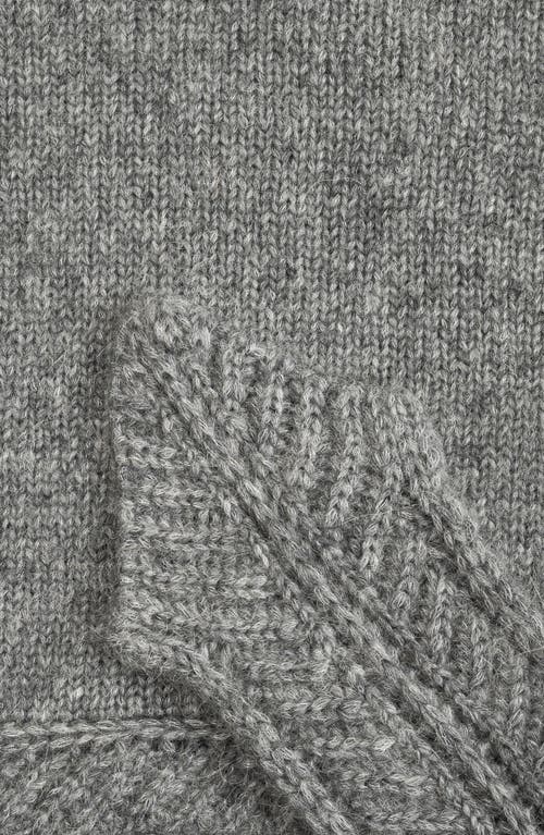 Echo Fuzzy Scarf Hood In Gray