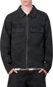 PLEASURES Studded Denim Jacket