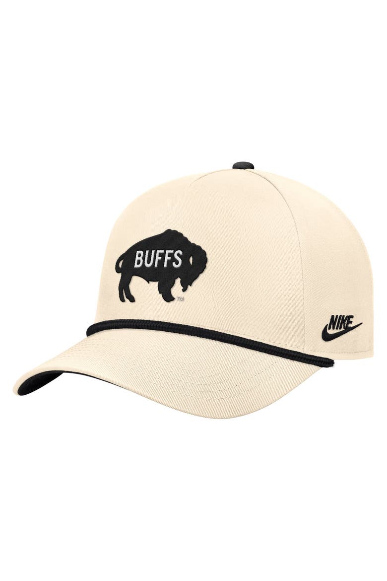 Men's Nike Natural Colorado Buffaloes Vintage Rope Rise Adjustable Hat, Alternate, color, Natural