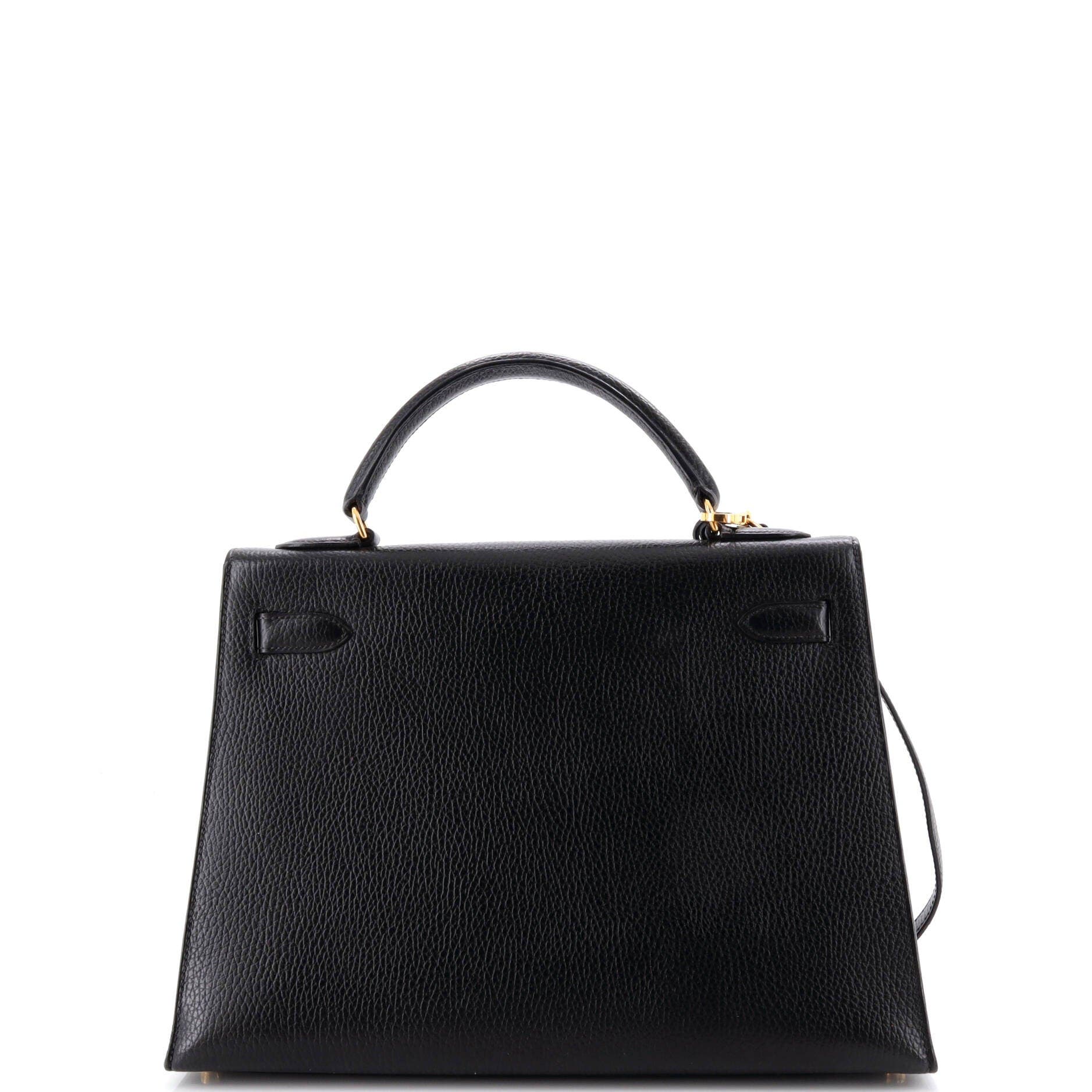 Kelly Handbag Black Ardennes with Gold Hardware 32, Alternate, color, Noir
