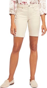 NYDJ Ella Side Slit Denim Bermuda Shorts