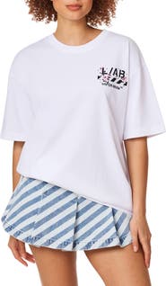 LAB C.O. OFF WHITE Floral Graphic Tee