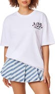 L/AB C/O OFF-WHITE Floral Graphic Tee