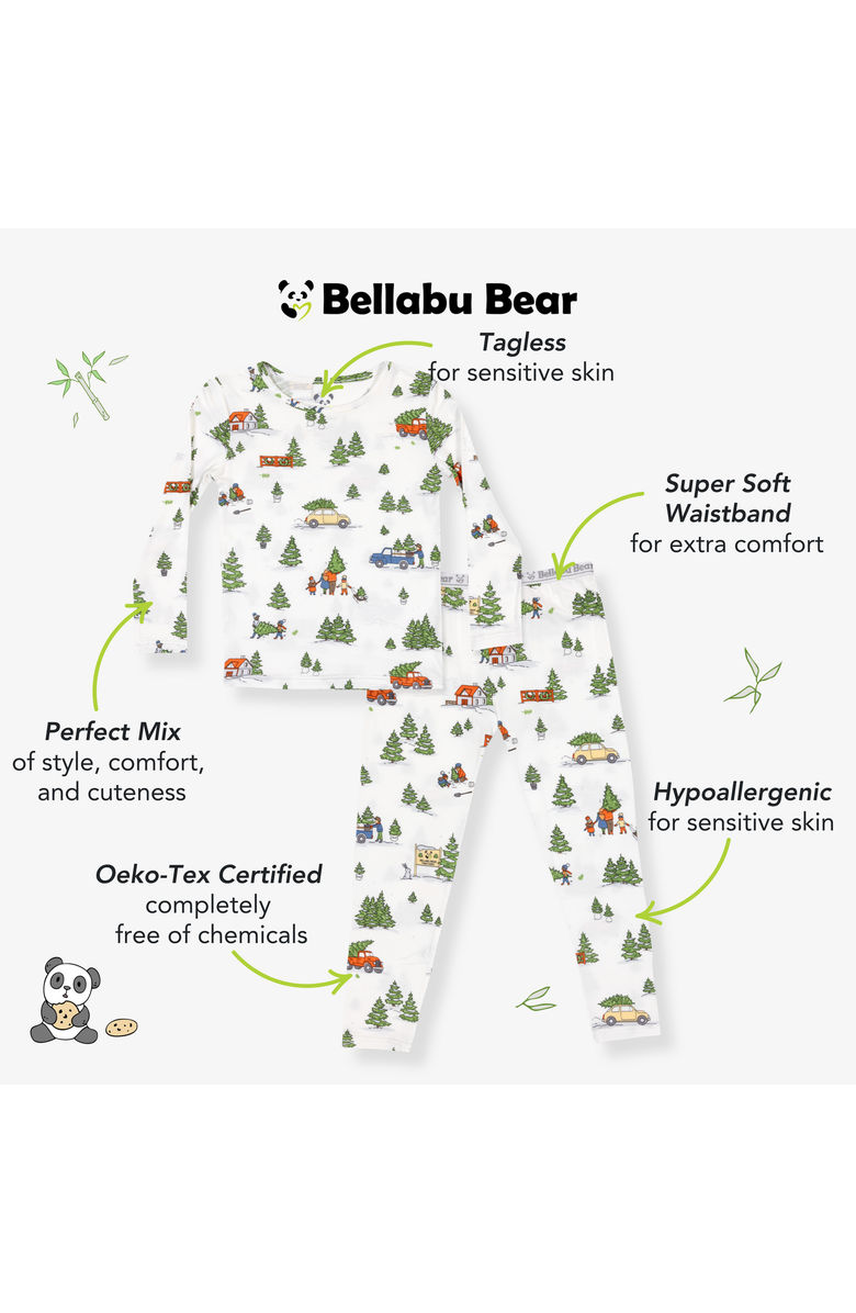 Bellabu Bear Kids' Christmas Tree Farm Set of 2 Piece Pajamas, Alternate, color, Christmas Tree Farm