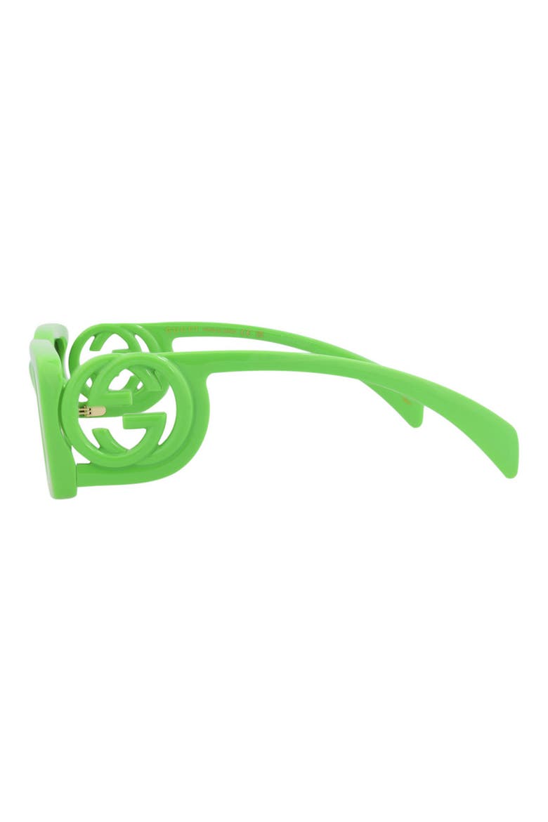 54mm Rectangular Sunglasses, Alternate, color, GREEN GREEN GREY