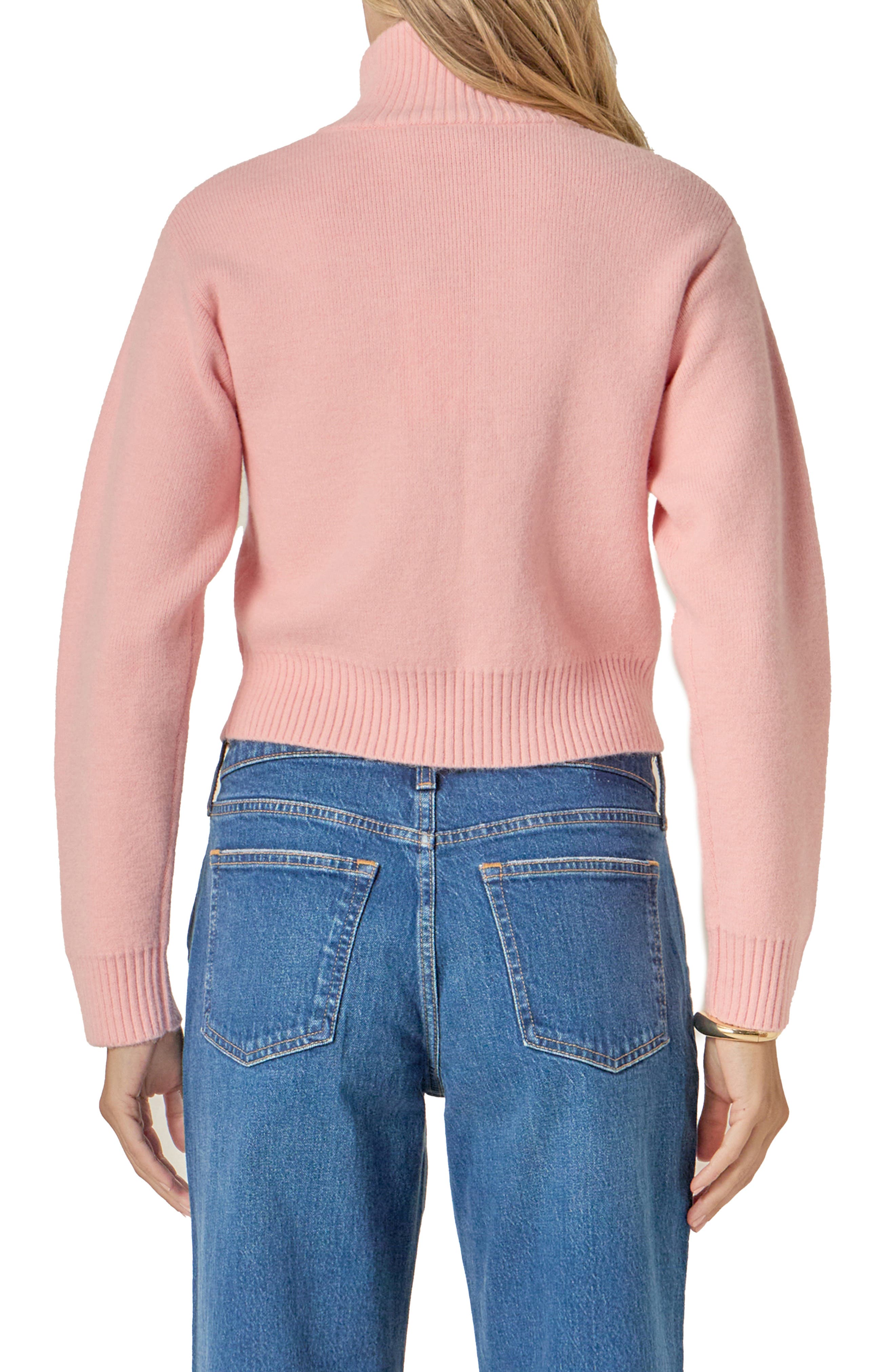 Knit Crop Zip Jacket - image 2