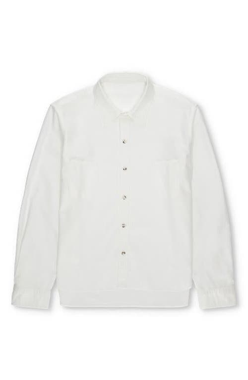 Fortela Liam Cotton Chest Pocket Shirt In White