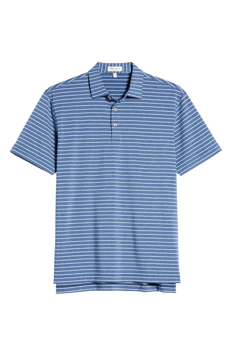 Peter Millar News Stripe Short Sleeve Performance Golf Polo, Alternate, color,