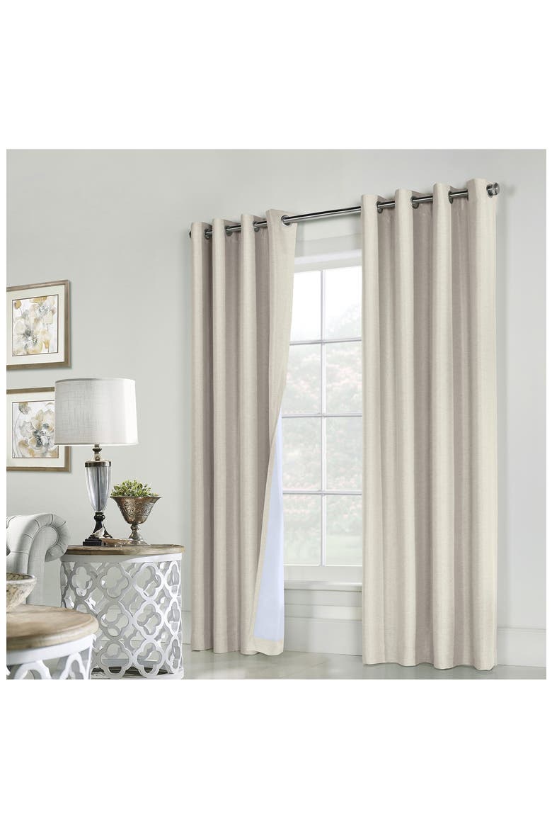Indoor Curtain Panel, Alternate, color, NATURAL