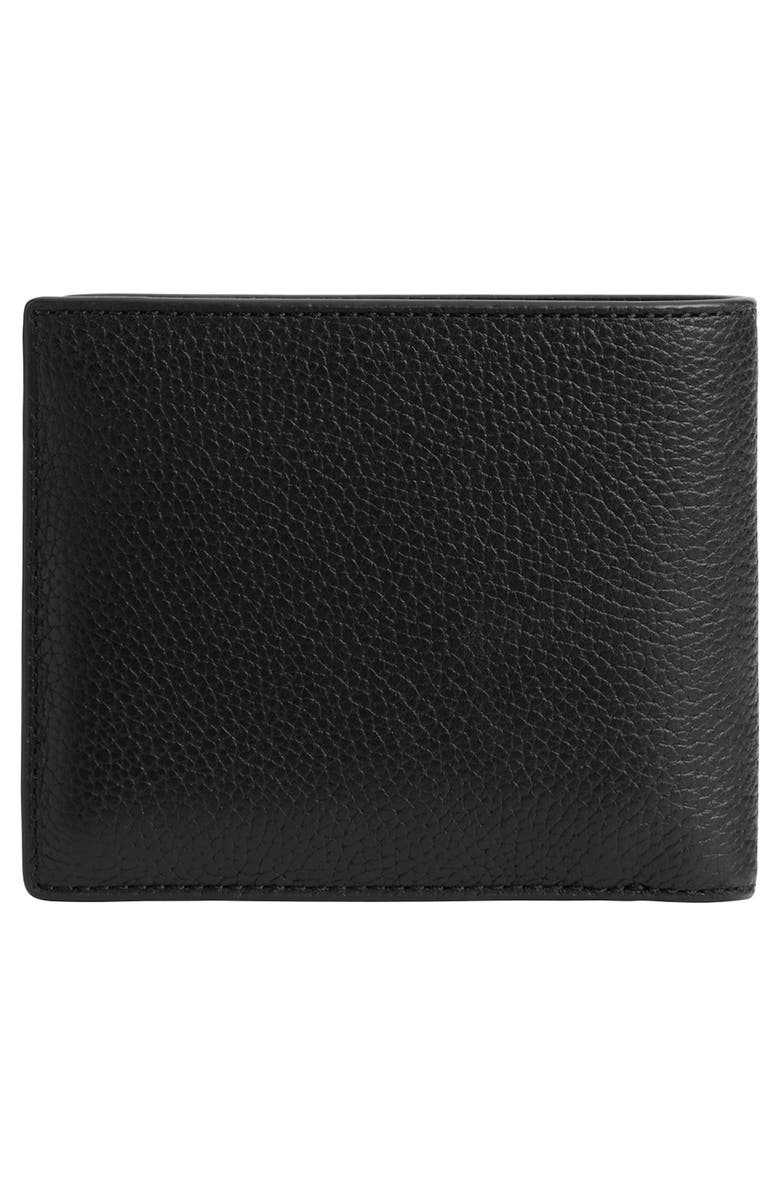 COACH 3-in-1 Pebble Leather Wallet, Main, color, Black