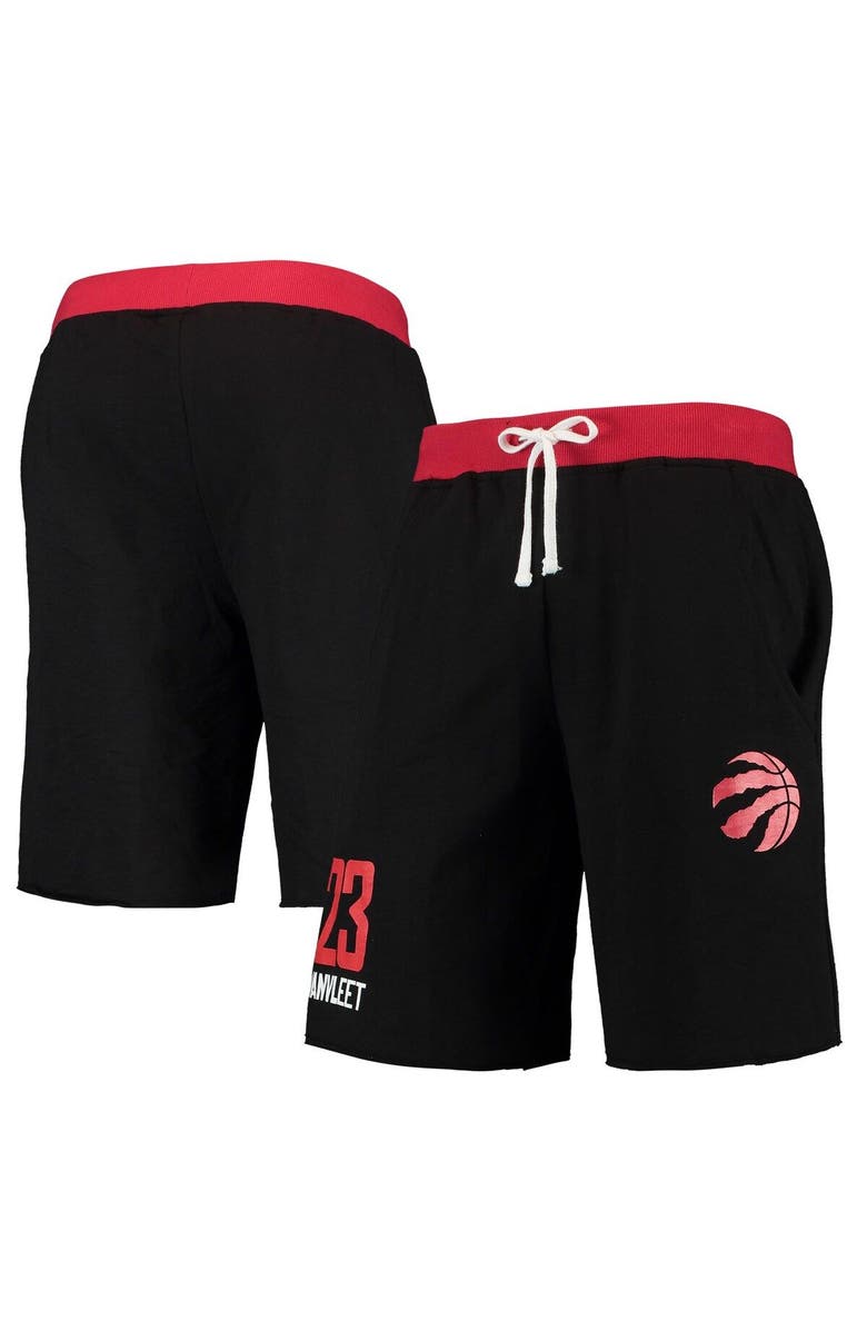 PROFILE Men's Fred VanVleet Black Toronto Raptors Name & Number French Terry Shorts, Main, color, 