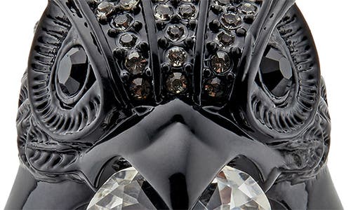 Kurt Geiger London Pavé Eagle's Head Crystal Cocktail Ring