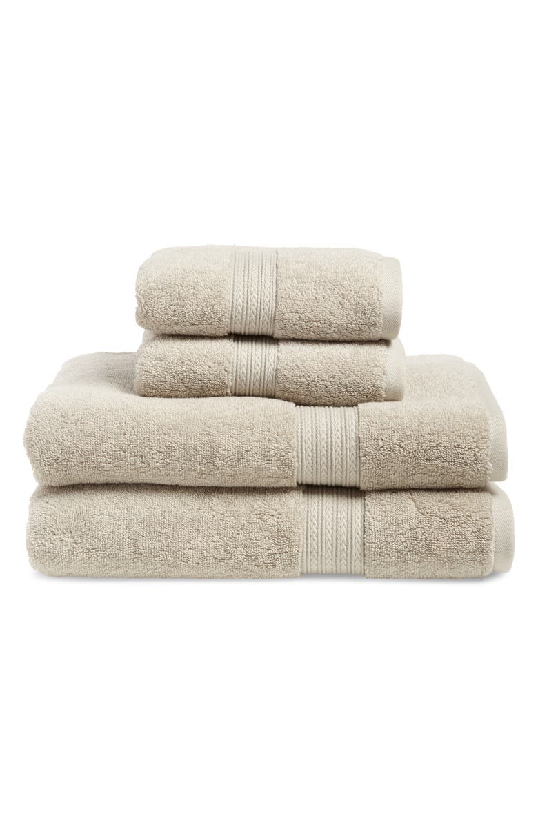 BP. 4-Piece Cotton Bath Towel & Hand Towel Set, Main, color, 