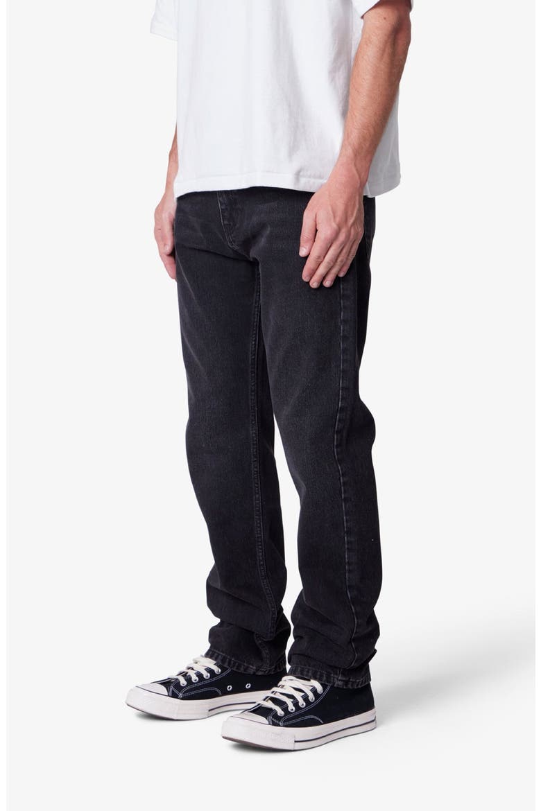 Straight Leg Jeans, Alternate, color, STONE WASH BLACK