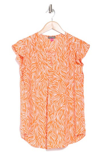 Vince Camuto Flutter Sleeve Top