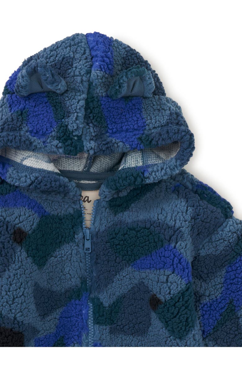 Tea Collection Teddy Fleece Bear Ears Hoodie, Alternate, color, 