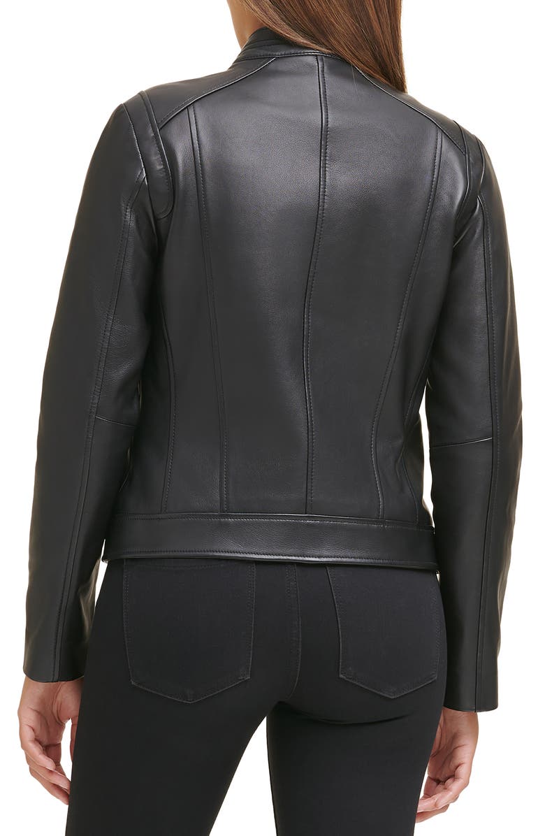 Cole Haan Lambskin Leather Jacket, Alternate, color,