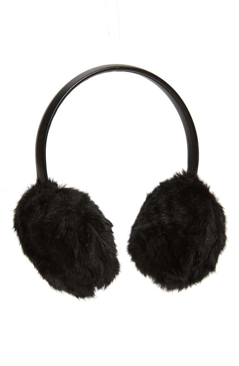 Halogen<sup>®</sup> Faux Fur Earmuffs, Main, color, 