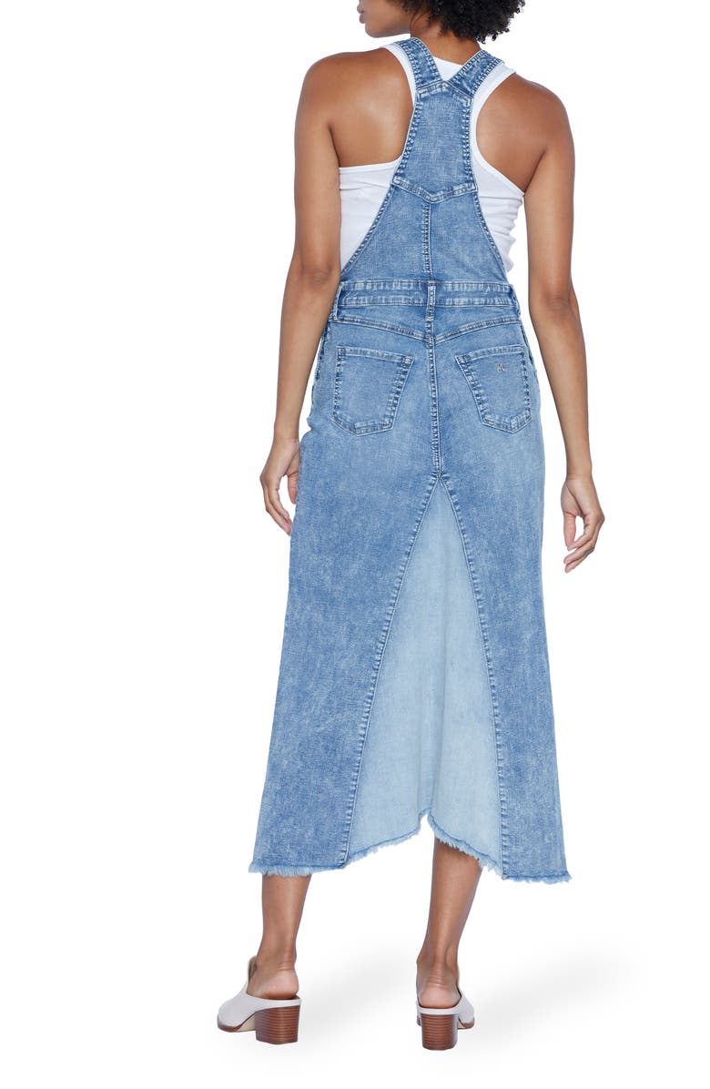 Wash Lab Denim Pieced Mixed Denim Jumper, Alternate, color, Grey/ Blue