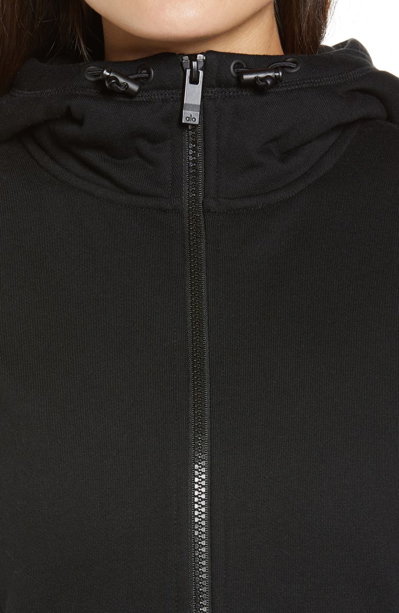 Alo Foundation Zip Hoodie, Alternate, color, 