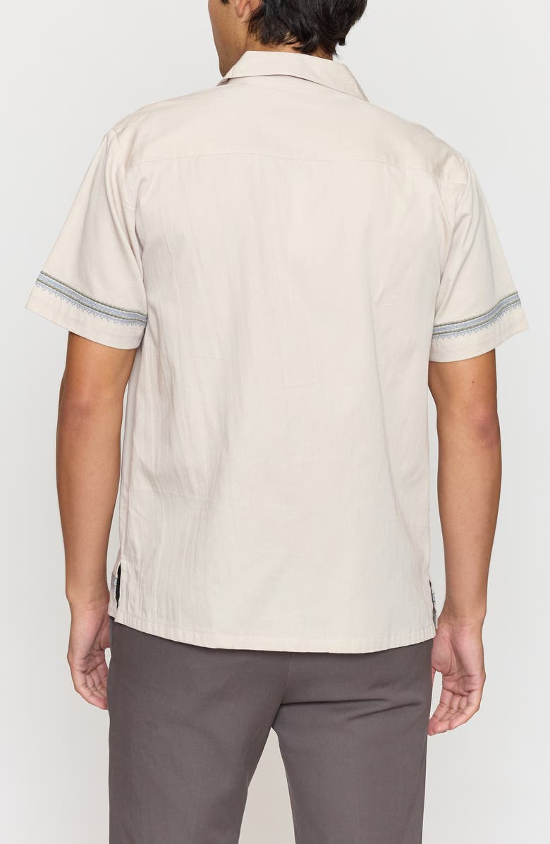 Raga Floral Embroidered Cotton Camp Shirt, Alternate, color,