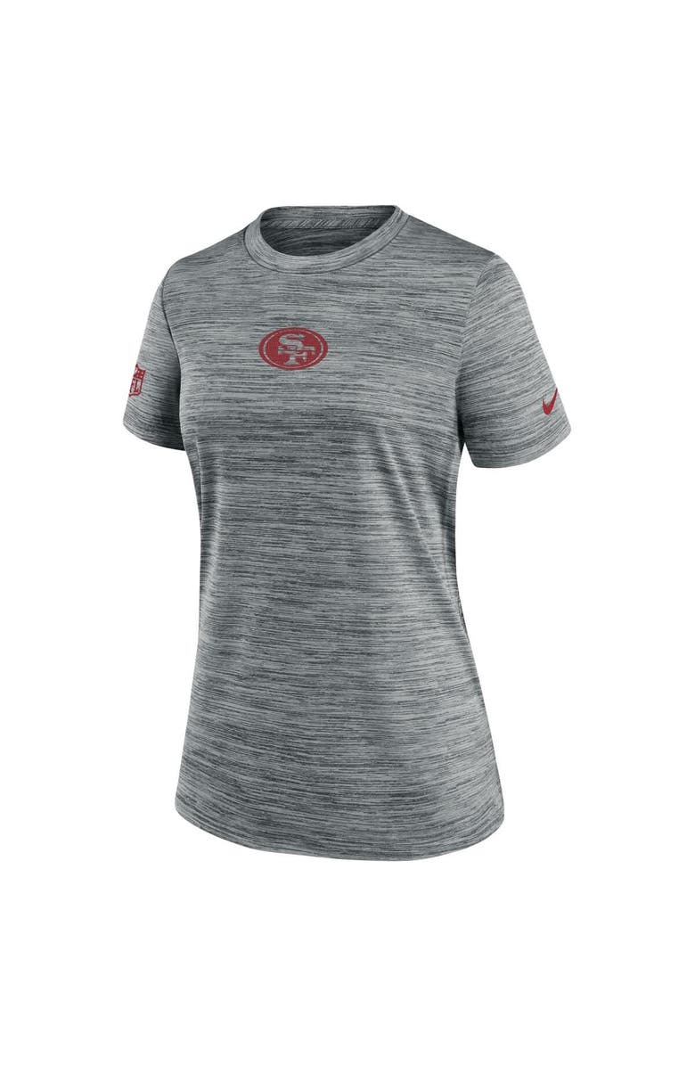 Nike Women's Nike Gray San Francisco 49ers Sideline Velocity Performance T-Shirt, Alternate, color, Gray