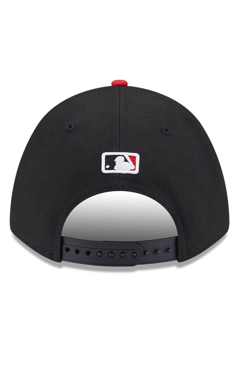 New Era Men's New Era  Black/Red Cincinnati Reds Player Replica 9FORTY Adjustable Hat, Alternate, color, 