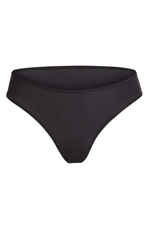 Skims Fits Everybody Mid-rise Stretch-jersey Briefs In Onyx