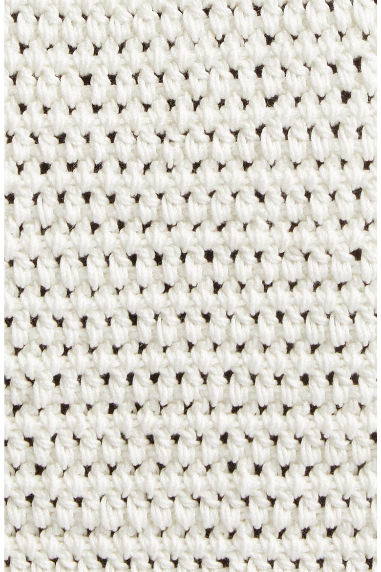 Orchid Motif Halter Neck Crochet Midi Dress, Alternate, color, IVORY