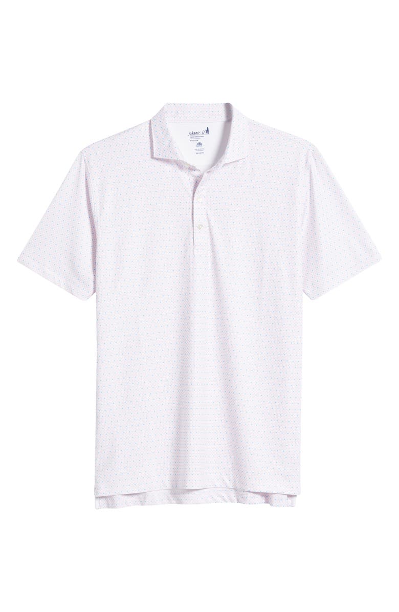 johnnie-O Maxim Dot Print PREP-FORMANCE Golf Polo, Alternate, color, Porto Pink