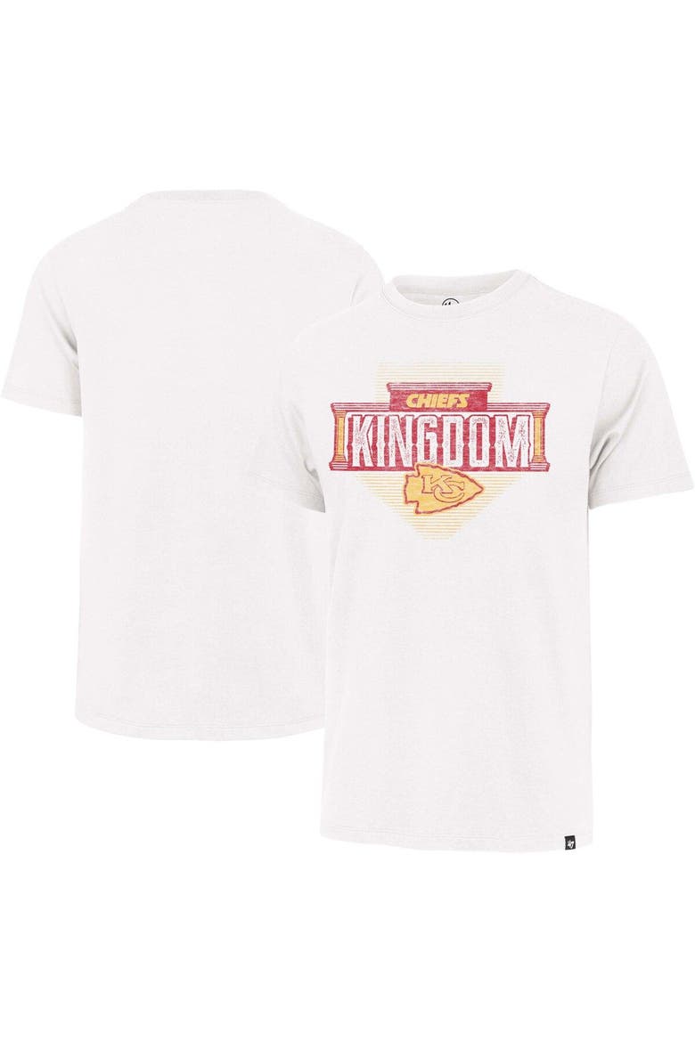 Men's '47 White Kansas City Chiefs Regional Franklin T-Shirt, Main, color, White