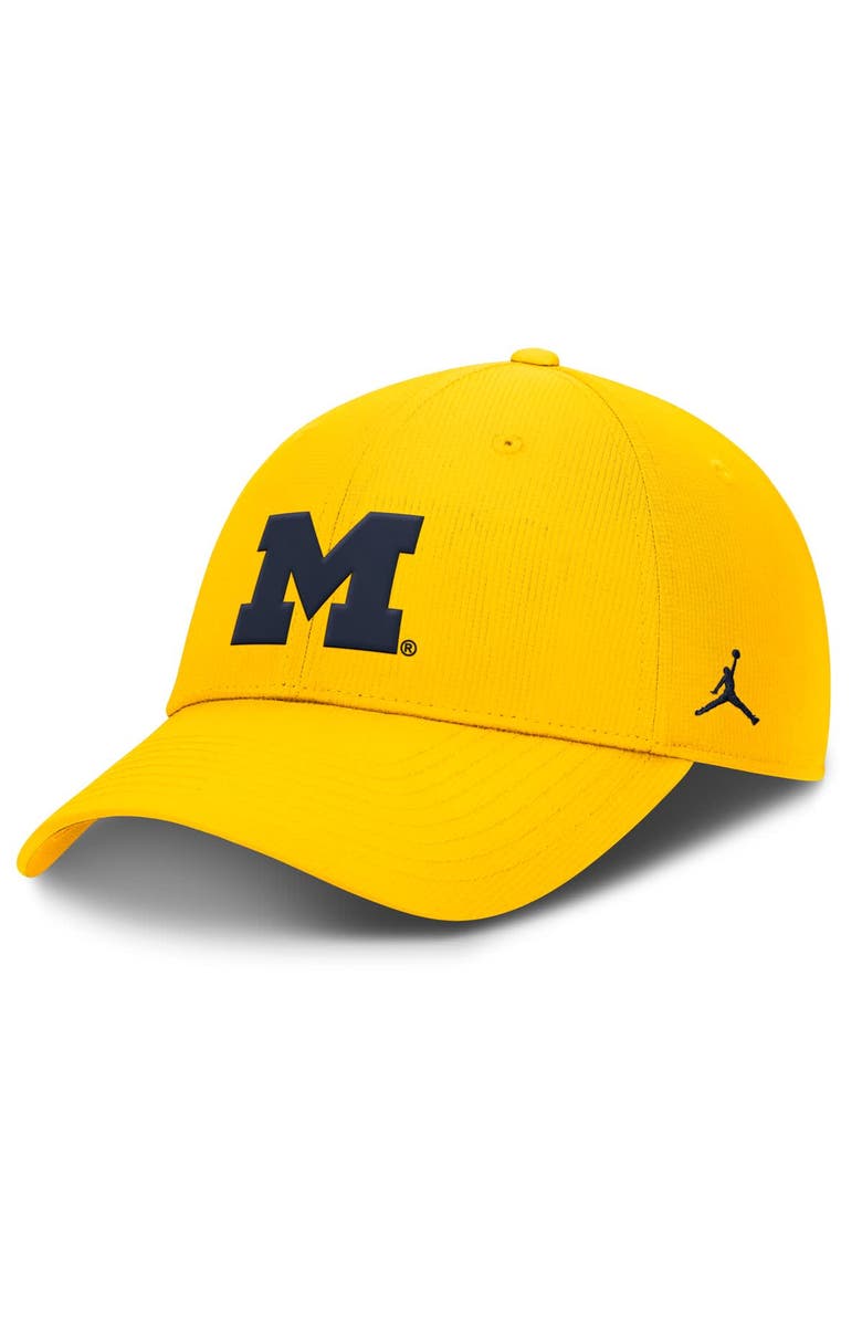 Jordan Brand Men's Jordan Brand Maize Michigan Wolverines Club Performance Adjustable Hat, Alternate, color, 