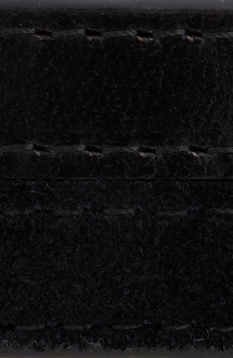 Nordstrom Ellison Leather & Suede Belt, Alternate, color, Black