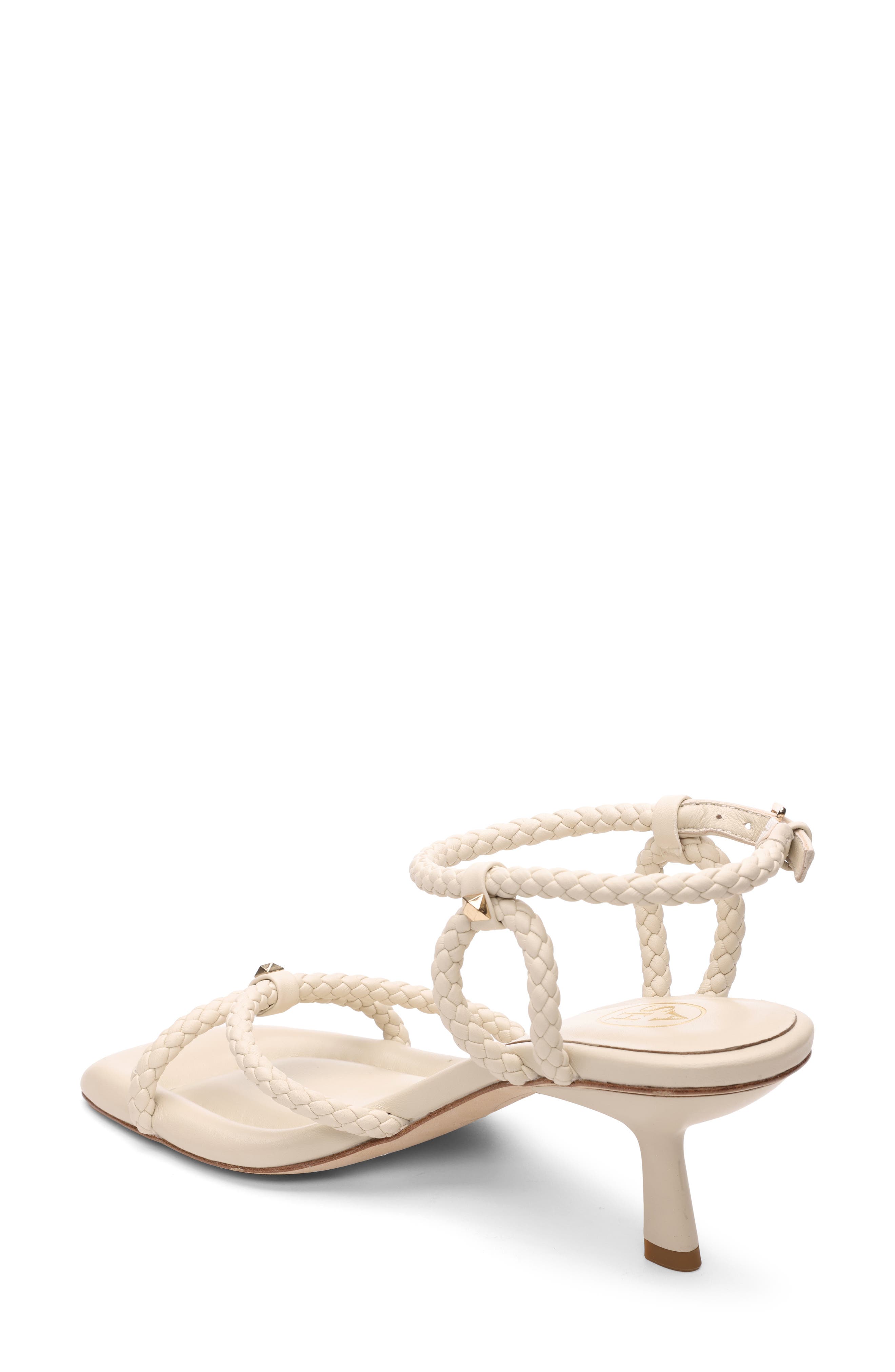 Ash Jess Bis Braided Strappy Sandal, Alternate, color, Talc