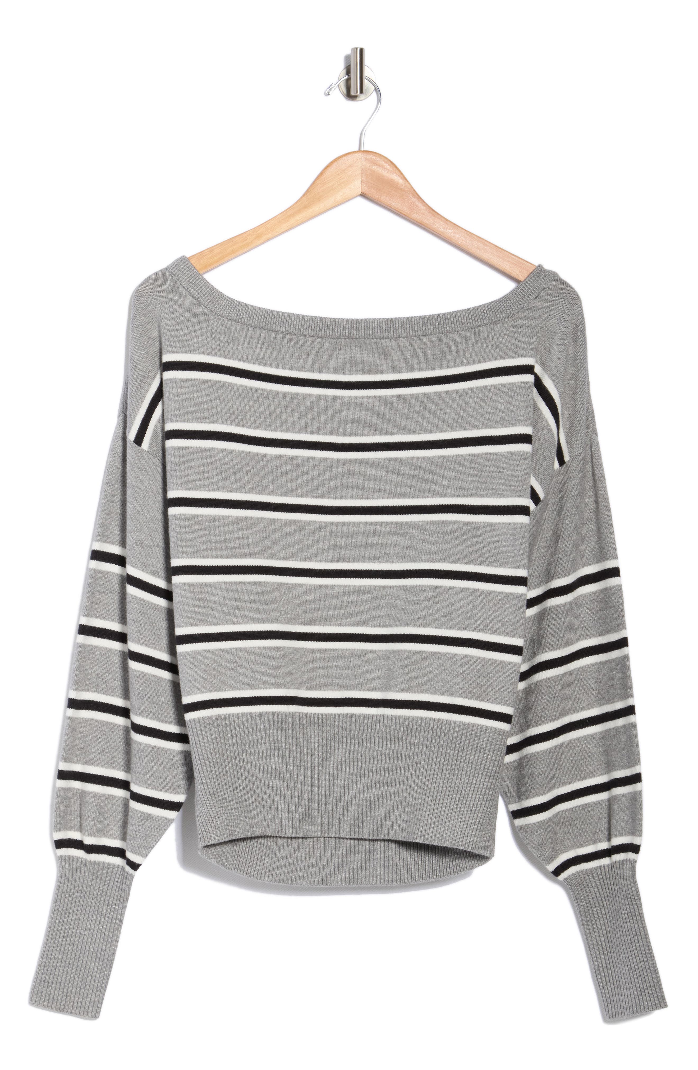INTERNATIONAL DESIGNER Off the Shoulder Sweater