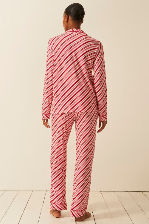Stripe & Stare Long Pyjama Set In Multi