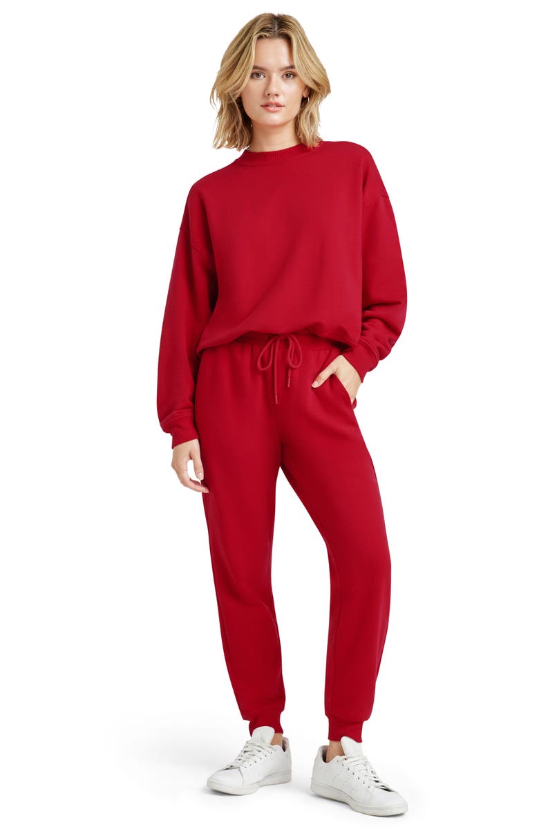Splendid Tia Supersoft Joggers, Alternate, color, Ruby