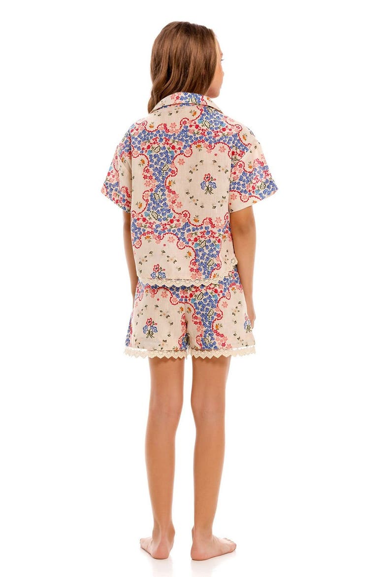 Kids' Clarabelle Bleu Cover-Up Shirt & Shorts Set, Alternate, color, MULTICOLOR