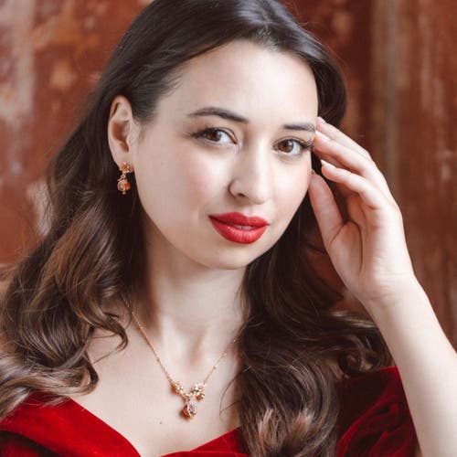 Bill Skinner Studio Pomegranate Necklace In Gold