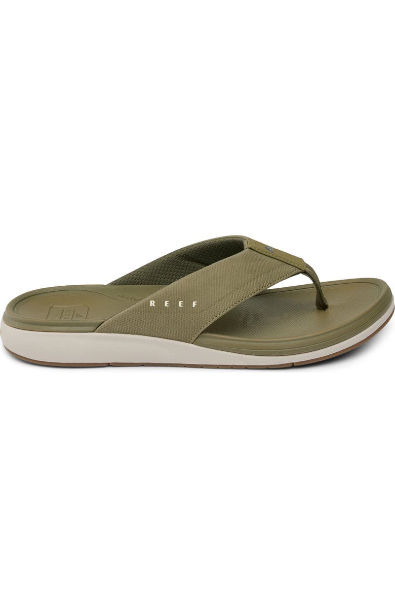 Reef Cushion Norte Water Friendly Flip Flop, Alternate, color, Olive Vintage