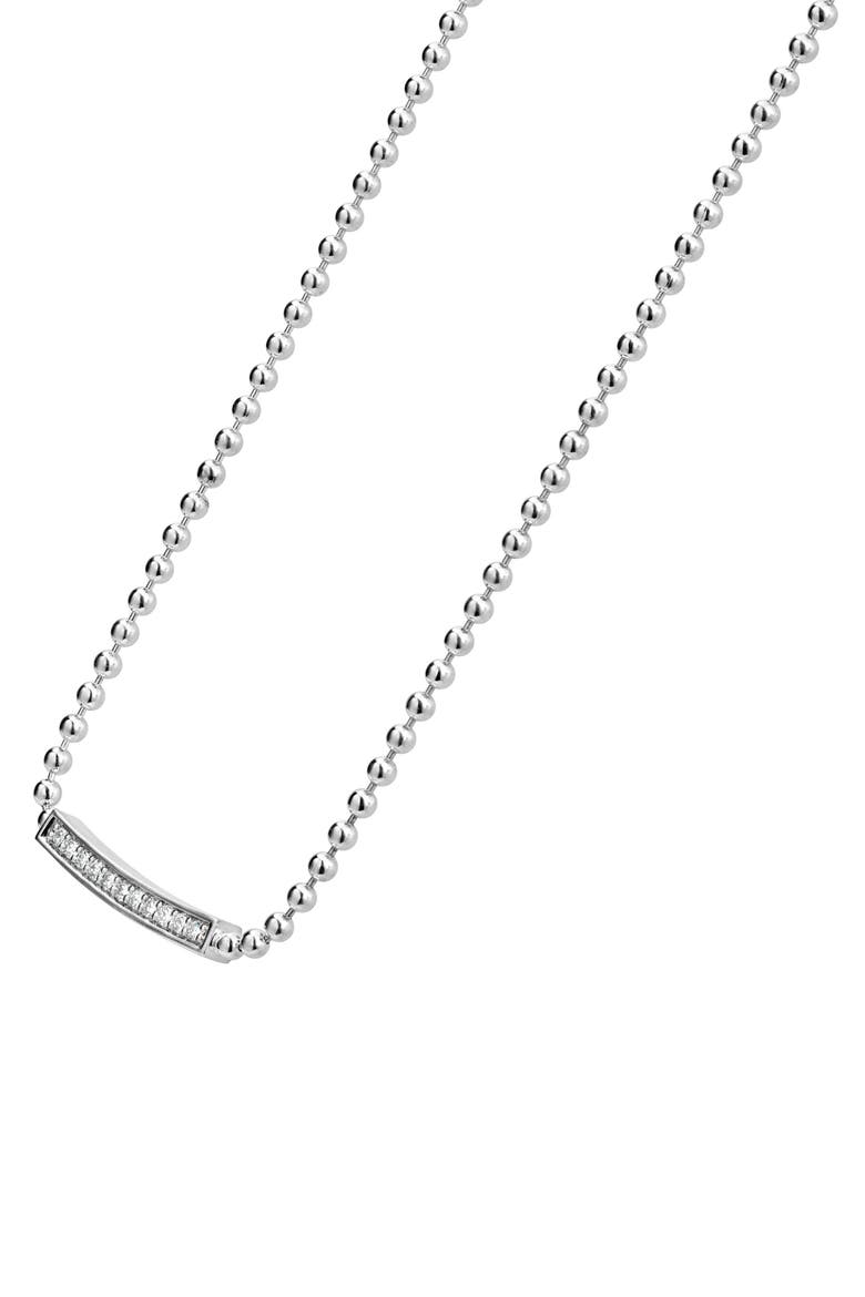 Caviar Spark Diamond Pendant Necklace, Alternate, color, SILVER/ DIAMOND