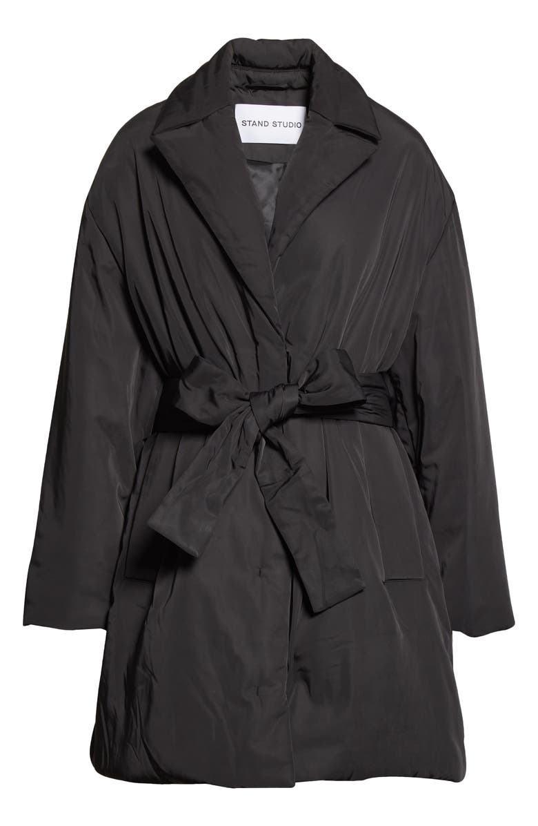 Stand Studio Pamela Padded Recycled Polyester Belted Jacket, Alternate, color, 